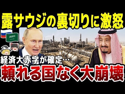 【ゆっくり解説】露プーチンの思惑外れ経済大赤字へ！サウジの裏切りで石油価格が崩壊。