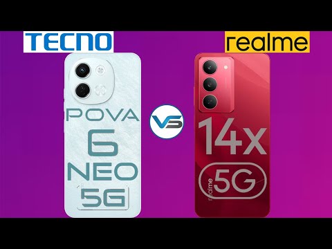 Tecno Pova 6 Neo 5G VS Realme 14X 5G | Realme 14X 5G VS Tecno Pova 6 Neo 5G