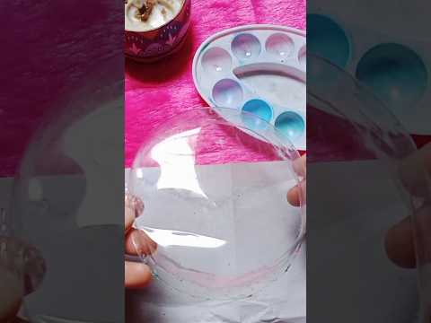 Easy Acrylic Painting on plastic #CreativeArt #Satisfying #Shorts #art #creative #youtubeshorts