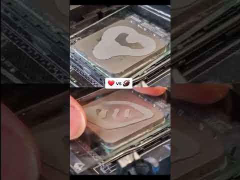 Testing thermal paste patterns #technology #shorts