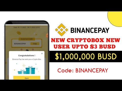 Binance User Only :- Claim Instant $3 BUSD BINANCEPAY Cryptobox Giveaway