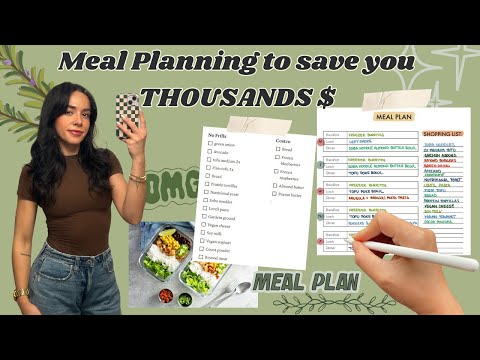 How to Meal Plan like a PRO | Meal Plan with Me on my IPad