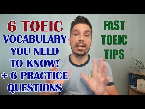 YOU NEED THIS TOEIC VOCAB: 6 KEY WORS FOR #TOEIC AND BONUS PRACTICE QUESTIONS   #toeic990 #toeictips