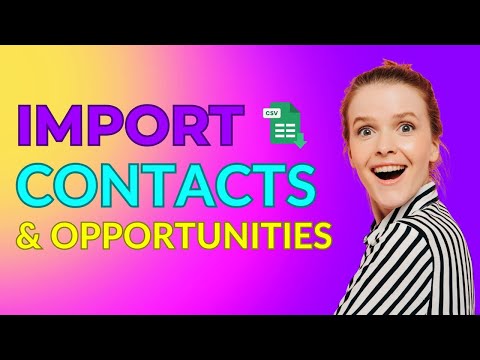 Importing Contacts and Opportunities via a CSV File To Your Pipelines #pipelinesoftware #sales