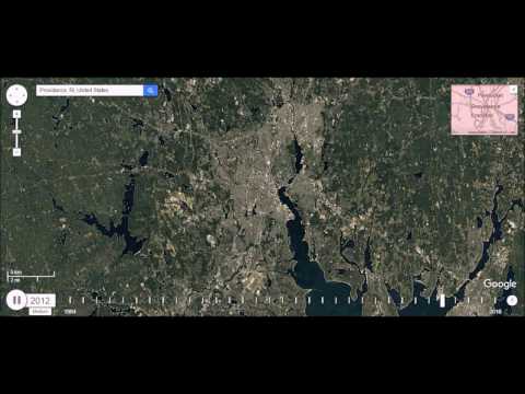 Providence, Rhode Island - Urban Sprawl Time Lapse