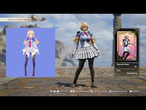 SoulCalibur 6; Aki Rosenthal (Hololive) custom character video guide by Zeno XC