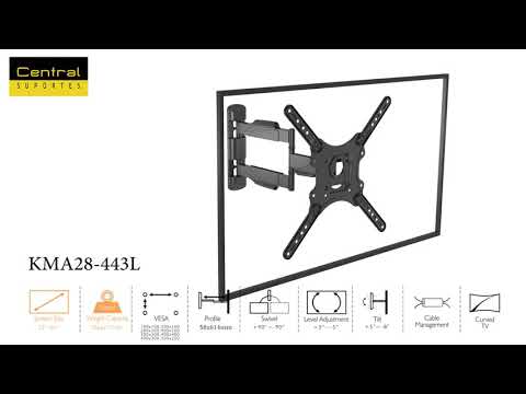 Suporte Articulado para TV com Braço Longo KMA28-443L  Central Suportes