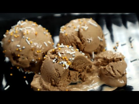 A VERY EASY CHOCOLATE ICE CREAM WITH CHOCOLATE & 1 MORE INGREDIENT !!! No Sugar, No Condensed milk