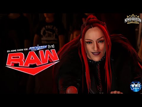 WWE 2k24 MONDAY NIGHT RAW; GO-HOME SHOW FOR BACKLASH (1/2)