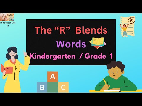 Consonant Blends / R Blends Phonics / Words Blend /Kindergarten / Grade 1/R Blend Words/ R Blends