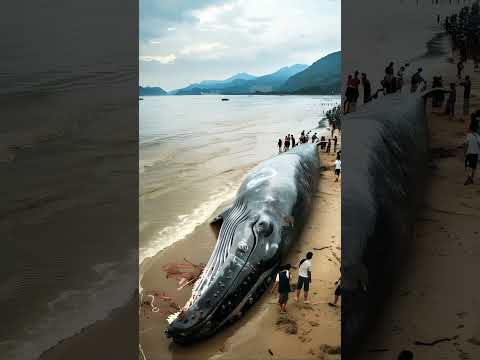 Rip in Whale fish #natureocean #animals