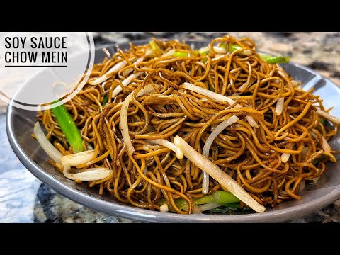 Cantonese Soy Sauce Chow Mein, Super Easy Stir Fried Noodle, Better Than Take Out 豉油王炒麵