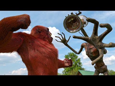 Siren Head VS Kong  | The New Empire | Kingdom of the Planet of the Apes VS Jurassic Park 4 [2024]