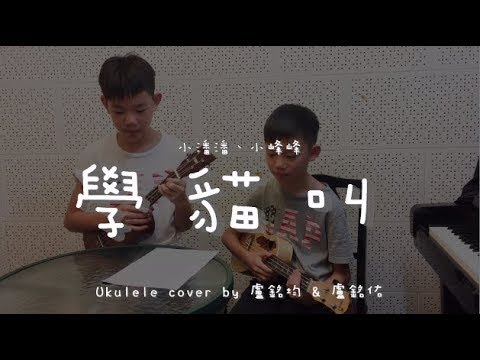 學貓叫 ( 小潘潘、小峰峰 ) - Ukulele cover by 盧銘均&盧銘佑