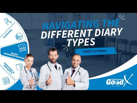 GoodX Web Tutorial - Navigating the Different Diary Types