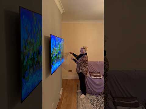 New Samsung S85D TV Unboxing & Mounting! #oledtv #oled #oleddisplay #s85 #samsungtv #samsung #aitv