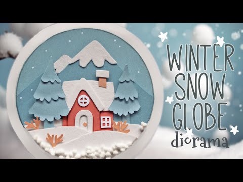 ☃️ Snow Globe Winter Diorama ★ Free Winter Holiday Crafts ★ ☃️