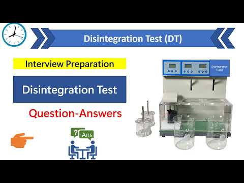 Disintegration test interview question and answer | Disintegration test in pharmaceutical