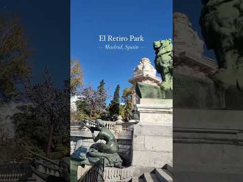 Spending a day in Madrid? Check out El Retiro Park! #spain #madrid #shorts #shortsfeed #shortsvideo