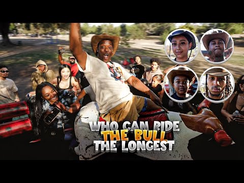 Who Can Ride The Bull The Longest | WINNER WINS $1000