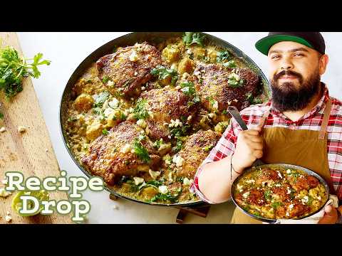 Smoky Southwest Chicken Thighs with Charred Corn & Poblano Gnocchi | Recipe Drop | Food52