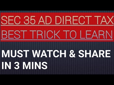 Best trick sec 35ad PGBP direct tax