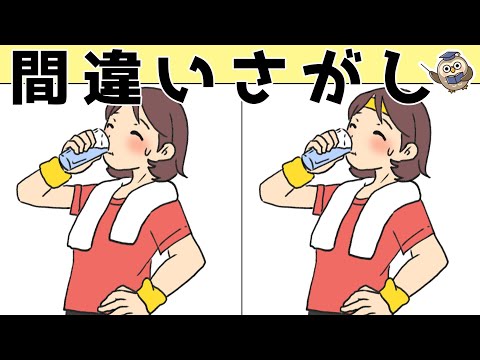 【間違い探しゲーム】おすすめ！老化予防に最適な脳トレ動画【頭の体操】