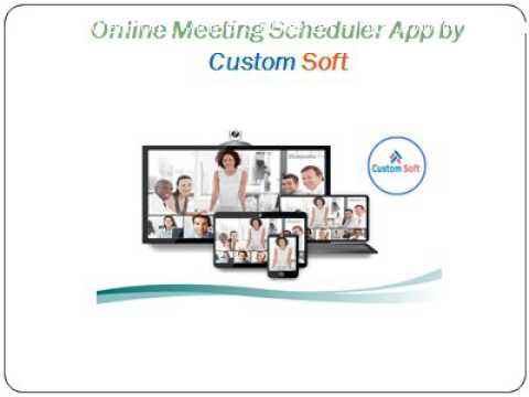 Online Meeting Scheduler App by CustomSoft