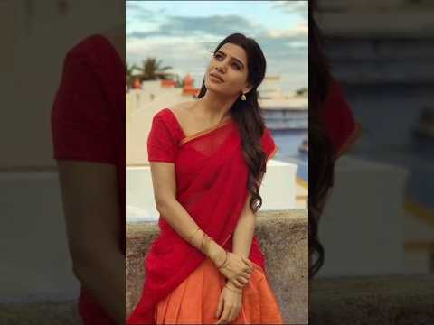 Samantha Prabhu in saree Hits different 💕😘 #samantha #samantharuthprabhu #fyp #viralvideo #shorts