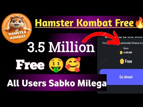 Hamster Kombat Free Coin 3.5 Million  All Users || Hamster Kombat Coin Increase Trick