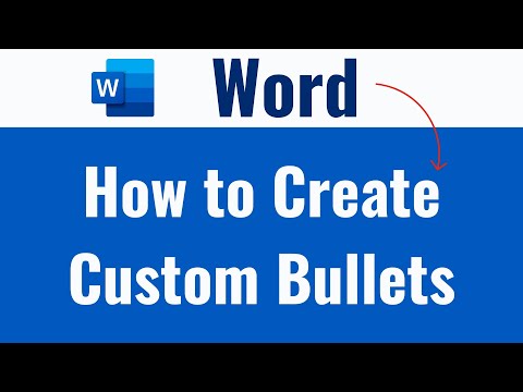 How to Create Custom Bullets in Microsoft Word