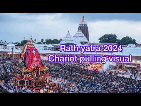 Chariot pulling visual of Ratha Yatra 2024🥺🙏🏻 || At Jagannath temple puri || Ratha Yatra 2024