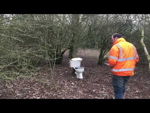 Fireworks in a toilet