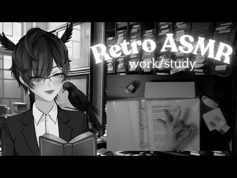 [ASMR] You're An Overworked Clerk In The 1960s File Room -  Work/Study Ambience Handcam