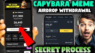 Capybara Meme Withdraw Process | Capybara Meme AirDrop | Capybara Meme AirDrop Listing Date | Today