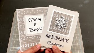 Christmas Cards 2023 - Create One Background & Make 2 Christmas Cards @ArtWini