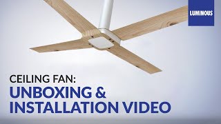 How to install a ceiling fan - New York Madison from Luminous