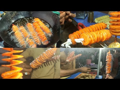 South Korea Famous Tornado Potato Fries #tornado #potatofries #karnataka