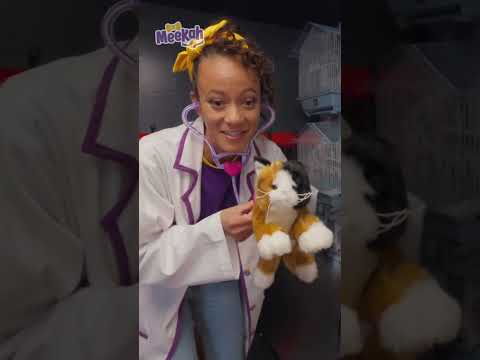 Checking The Cat's Hearbeat | Meekah The Vet #shorts #cats