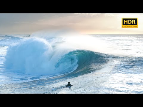 Surfing Waimea Bay & Pipeline (Thanksgiving Weekend Swell 🌊)  4K  HDR