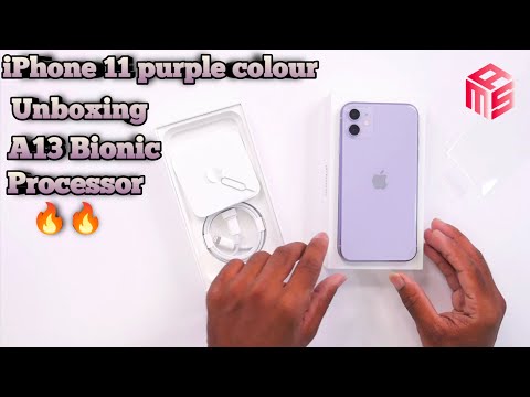 Iphone 11 Purple Colour Unboxing || And First Impressions 🔥😍|| And Camera test ||