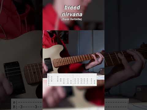 Breed Guitar Tutorial #breed #nevermind #guitarlesson