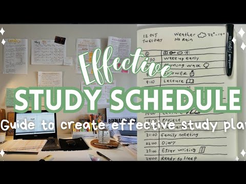 Master Your Study Schedule❗: Guide to Creating an Effective Study Plan📚