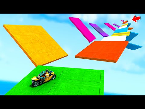 BIKE + CAR + TRUCK PARKOUR RACE - GTA 5 ONLINE