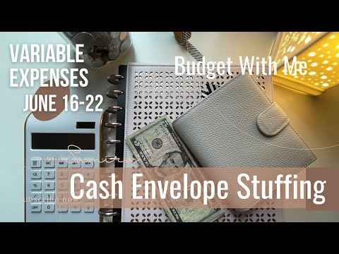 Cash Envelope Stuffing for Variable Expenses July 16-22 | Budget With Me | Real Numbers