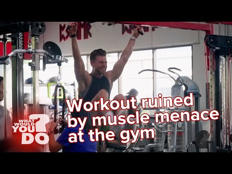 Workout ruined by muscle menace at the gym