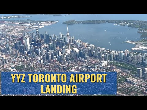 Gorgeous Views Landing at YYZ Toronto Pearson Airport 4K May 2023