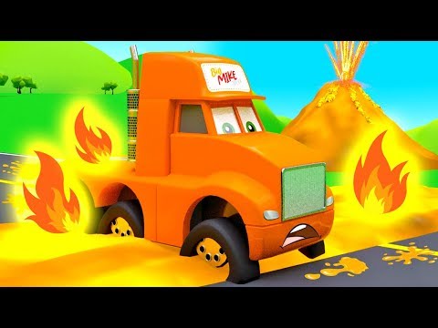 Big Truck in the Trouble and lost his wheels! Funny stories with Cars