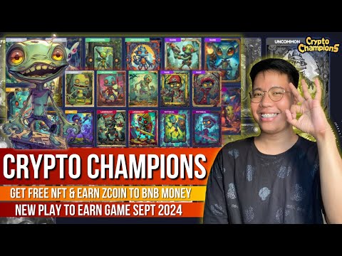 Crypto Champions - New FREE NFT GAME Sept 2024 | 1000 ZCOIN = 1 BNB Exchange Rate | Review