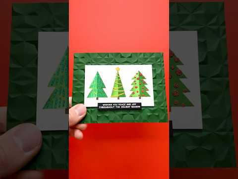 Easy DIY Christmas Card!🎄 ASMR Crafting #asmr #asmrsounds #christmas #craft